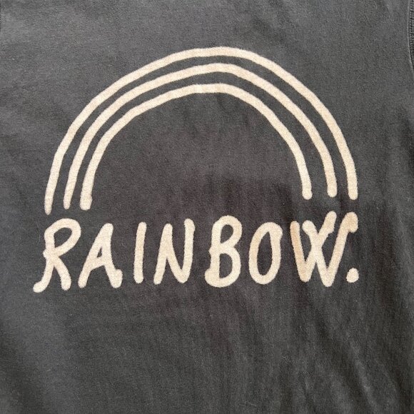 MOLO Rainbow Graphic Tee Raw Hem 152 - Picture 5 of 5